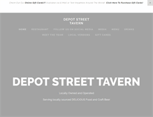 Tablet Screenshot of depotsttavern.com